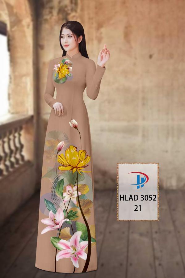 Vải Áo Dài Hoa Ly AD HLAD3052 10